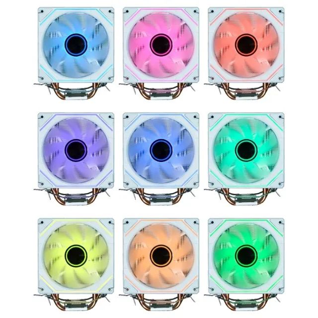 Cpu Cooler Gamer Tdp 150w Branco Rgb Intel/amd Ac05 Kmex *ENTREGA GRÁTIS* - Foto 6