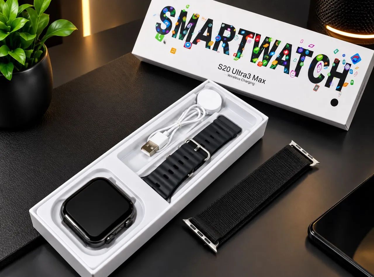 Smartwatch Novo na Caixa + 2 Pulseiras