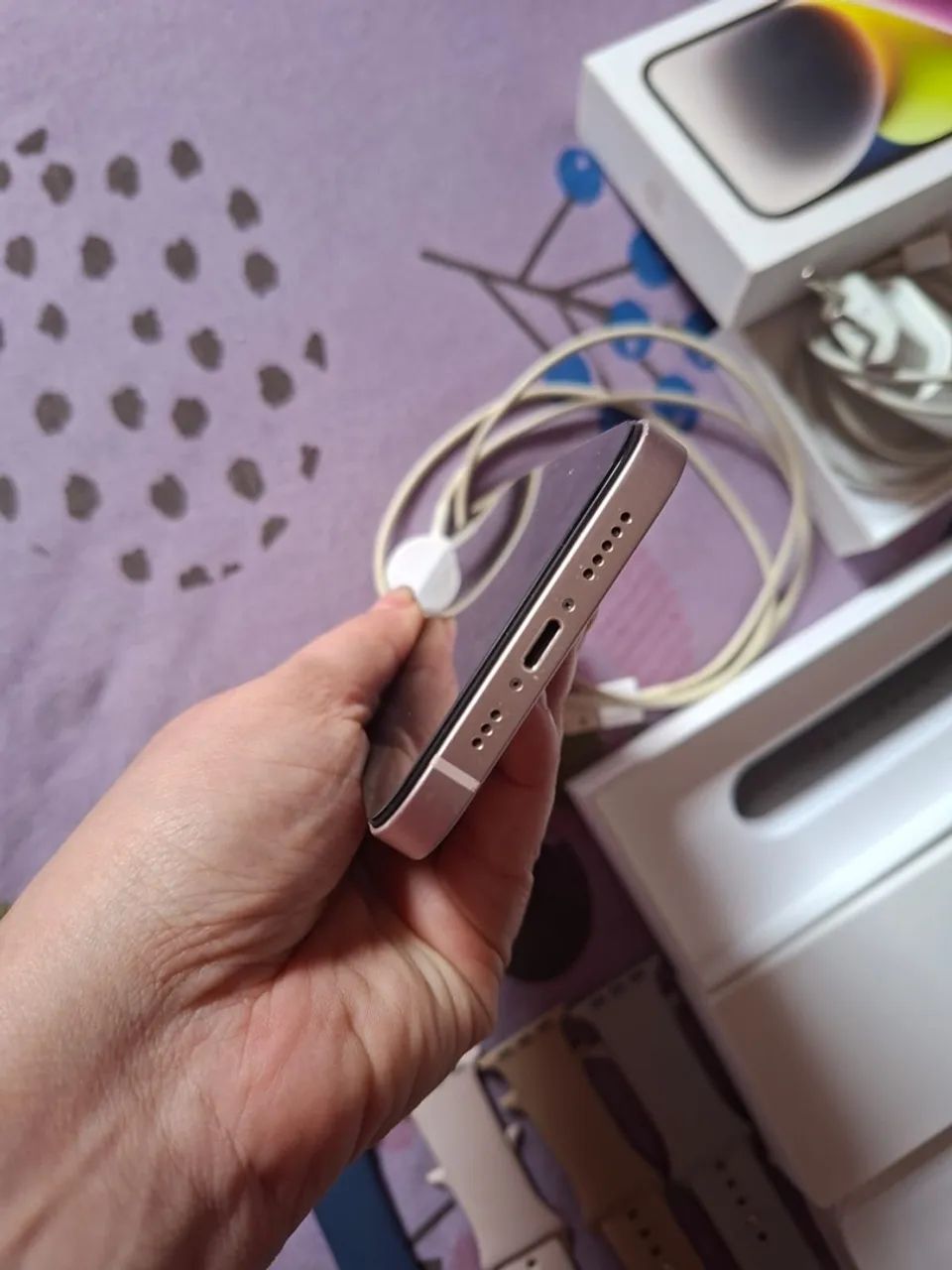 iPhone 13 Rosa 128gb vendo ou troco - Foto 4