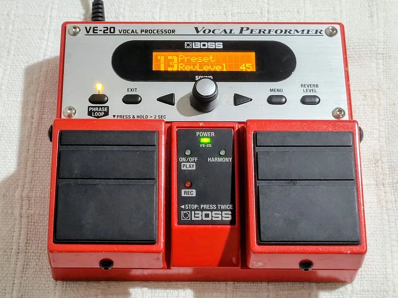 Vocal Processor VE 20 Boss Pedal de Voz - Multiplos Efeitos e Gravação  - Foto 4