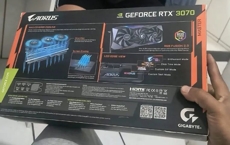 VENDO OU TROCO - RTX 3070 AORUS MASTER LCD - Foto 2