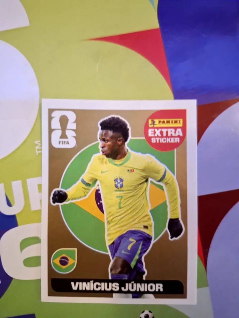 Figurinha Legend Vini Jr Dourada