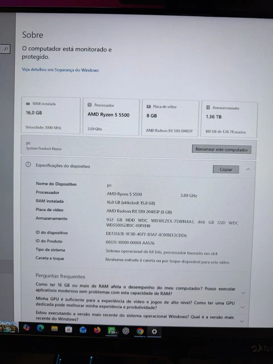  PC | Ryzen 5 5500  - Foto 5
