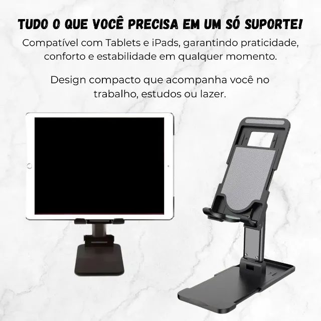 suporte universal de mesa para celular/ tablet : le-048 - Foto 3