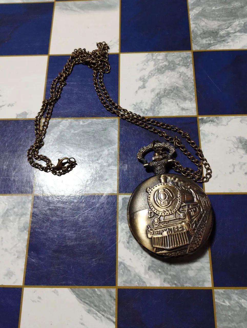 Relógio Vintage temática trem
