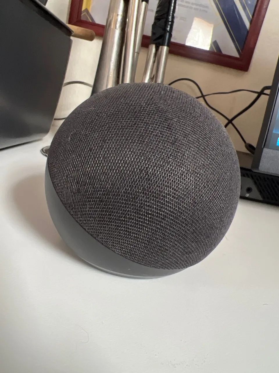 Amazon Echo Dot Echo Dot 5th Gen Com Assistente Virtual Alex Cor Charcoal Charcoal - Foto 2