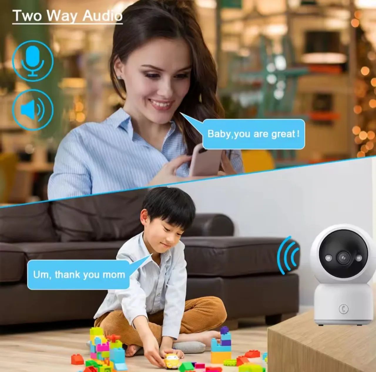 Câmera IP Wi-fi Interna com chamada por um toque - Foto 5