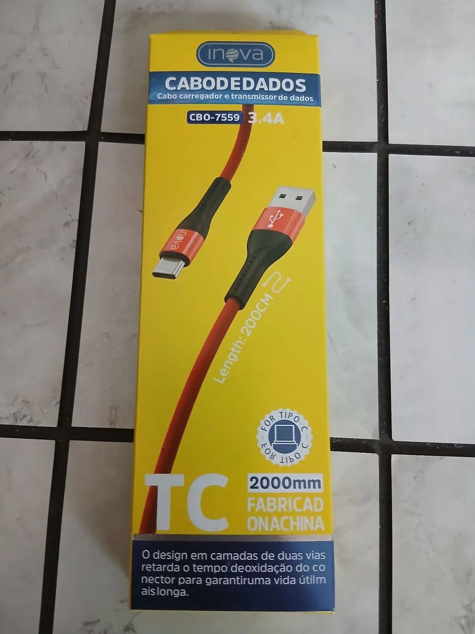 Cabo de Dados Tipo-C 2 metros 