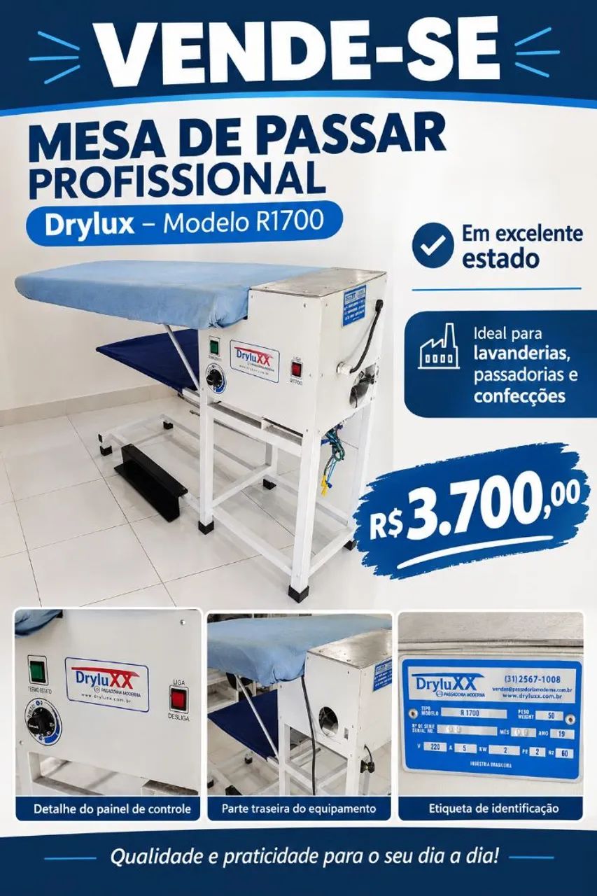 Mesa de Passar Profissional 
