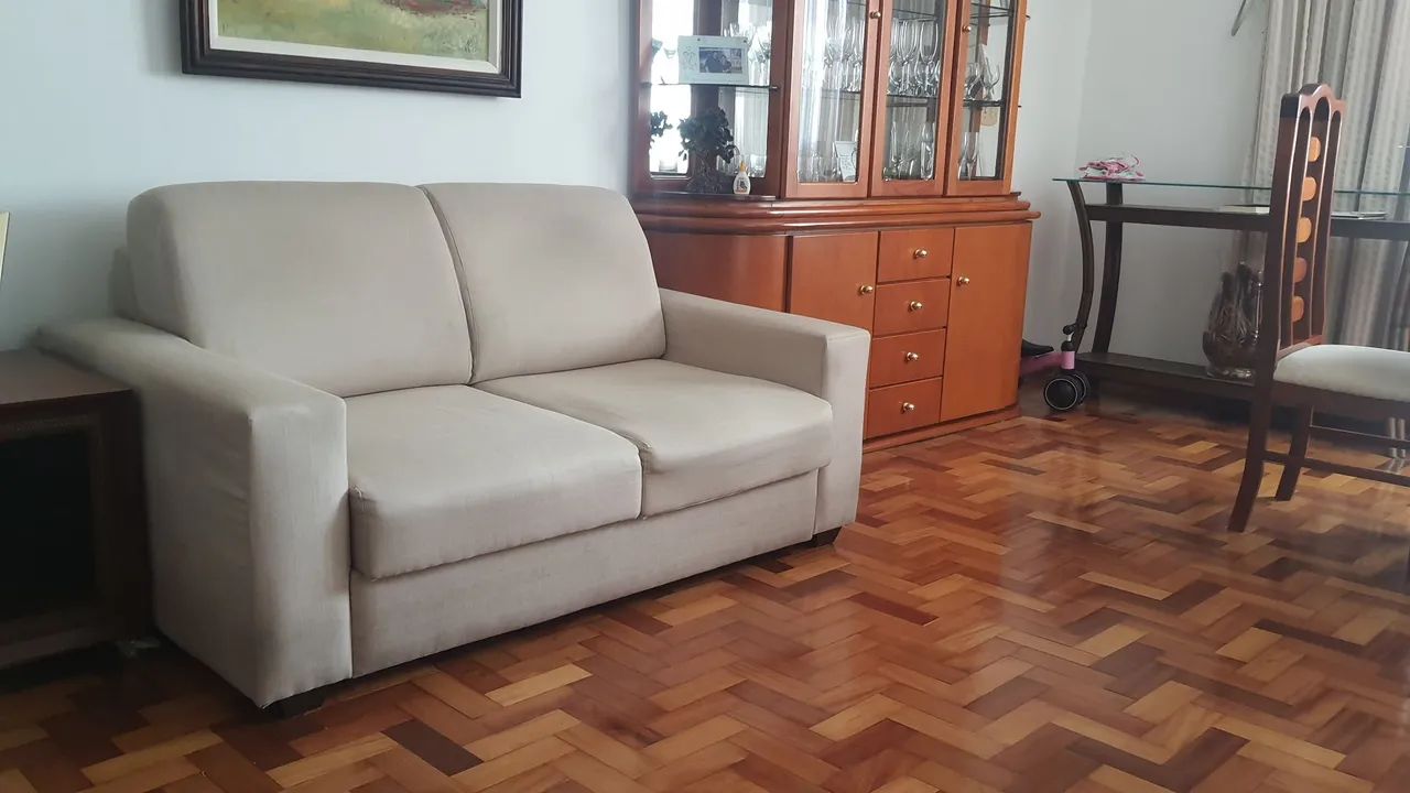 Sofá chaise 2 lugares em tecido, Retirar Pechincha RJ - Foto 4