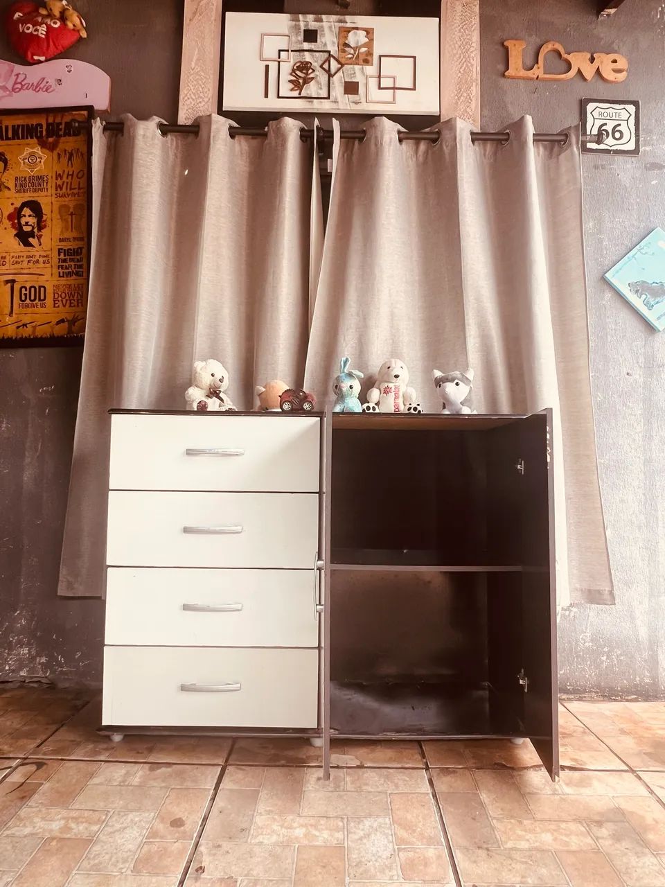 Guarda-roupa e cômoda cama de solteiro - Foto 4