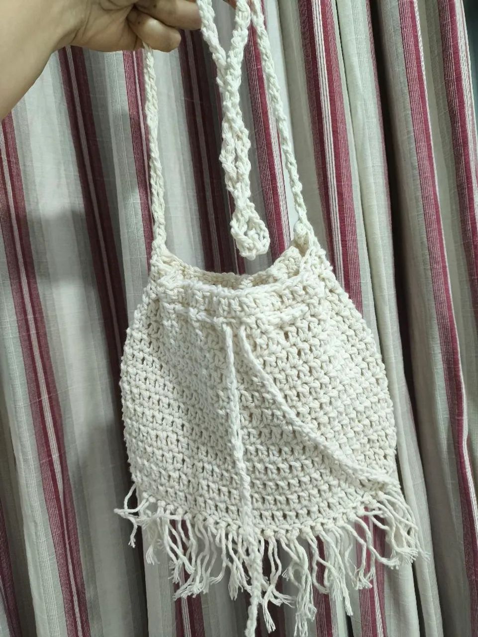 Bolsa de crochê artesanal (barbante)