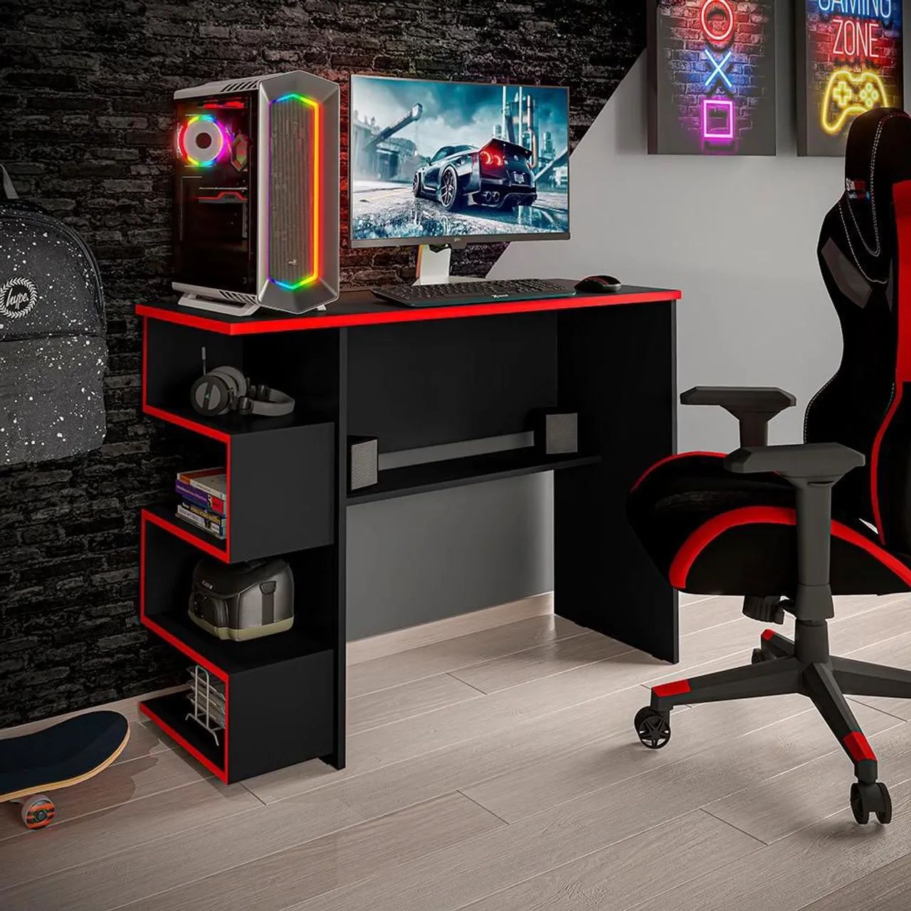 Mesa gamer com frete grátis 