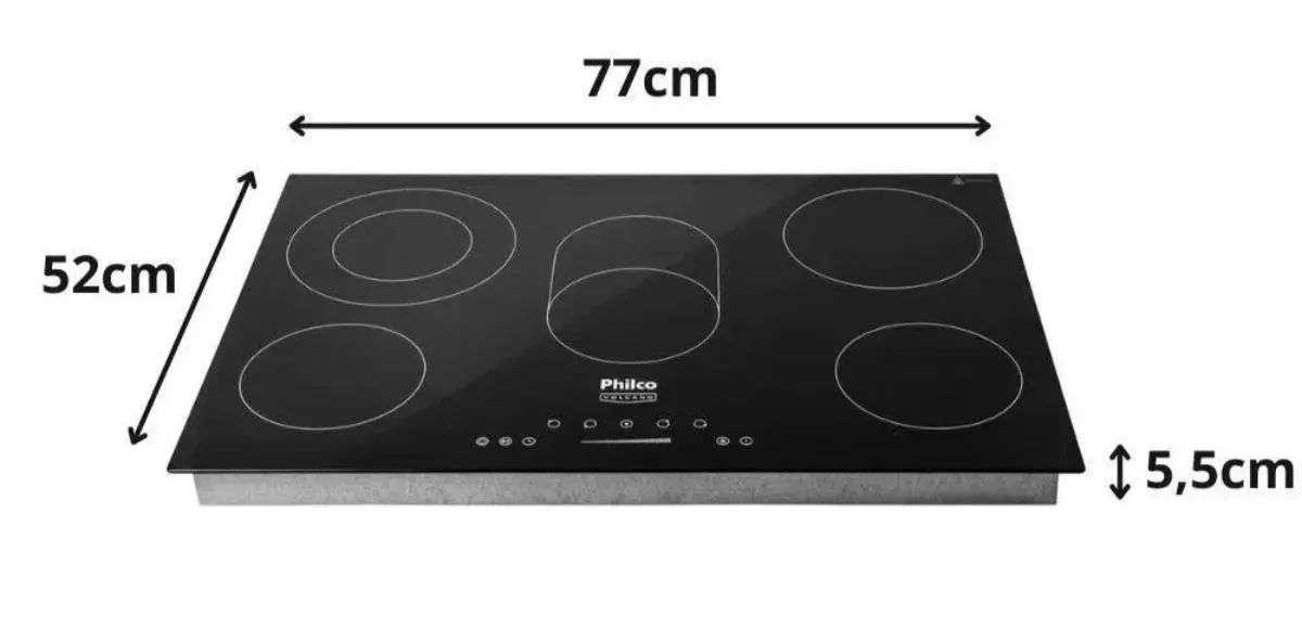 Fogão Cooktop 5 bocas indução  - Foto 3