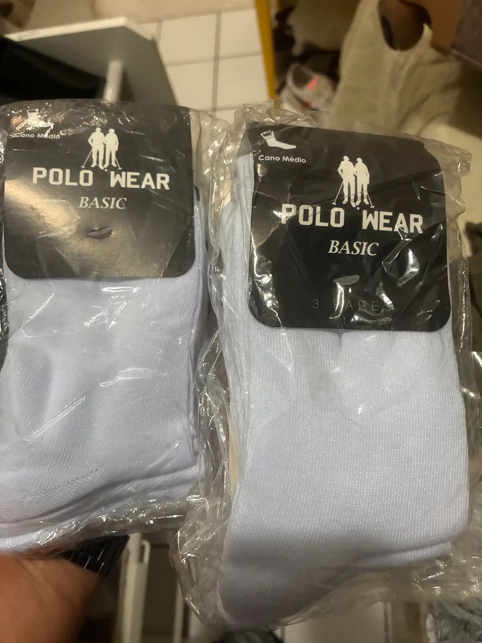 KIT MEIA POLO WEAR BASIC  19,99 cada kit com 3 pares  - Foto 3