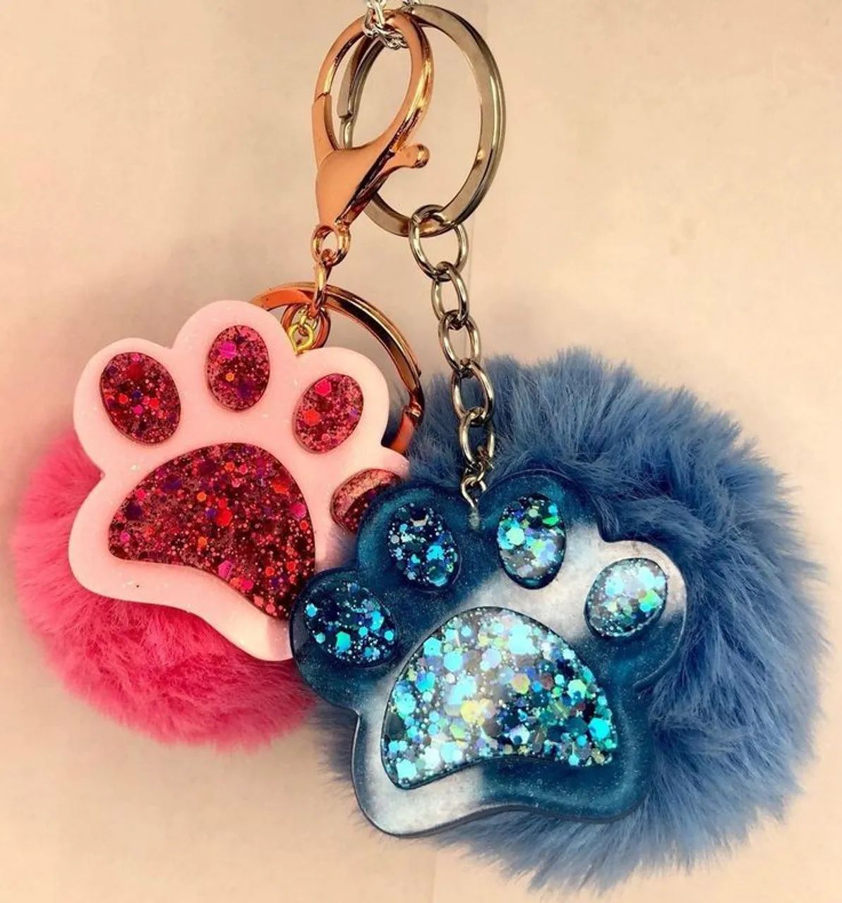 Chaveiro pelinhos de pet patinha - Foto 4