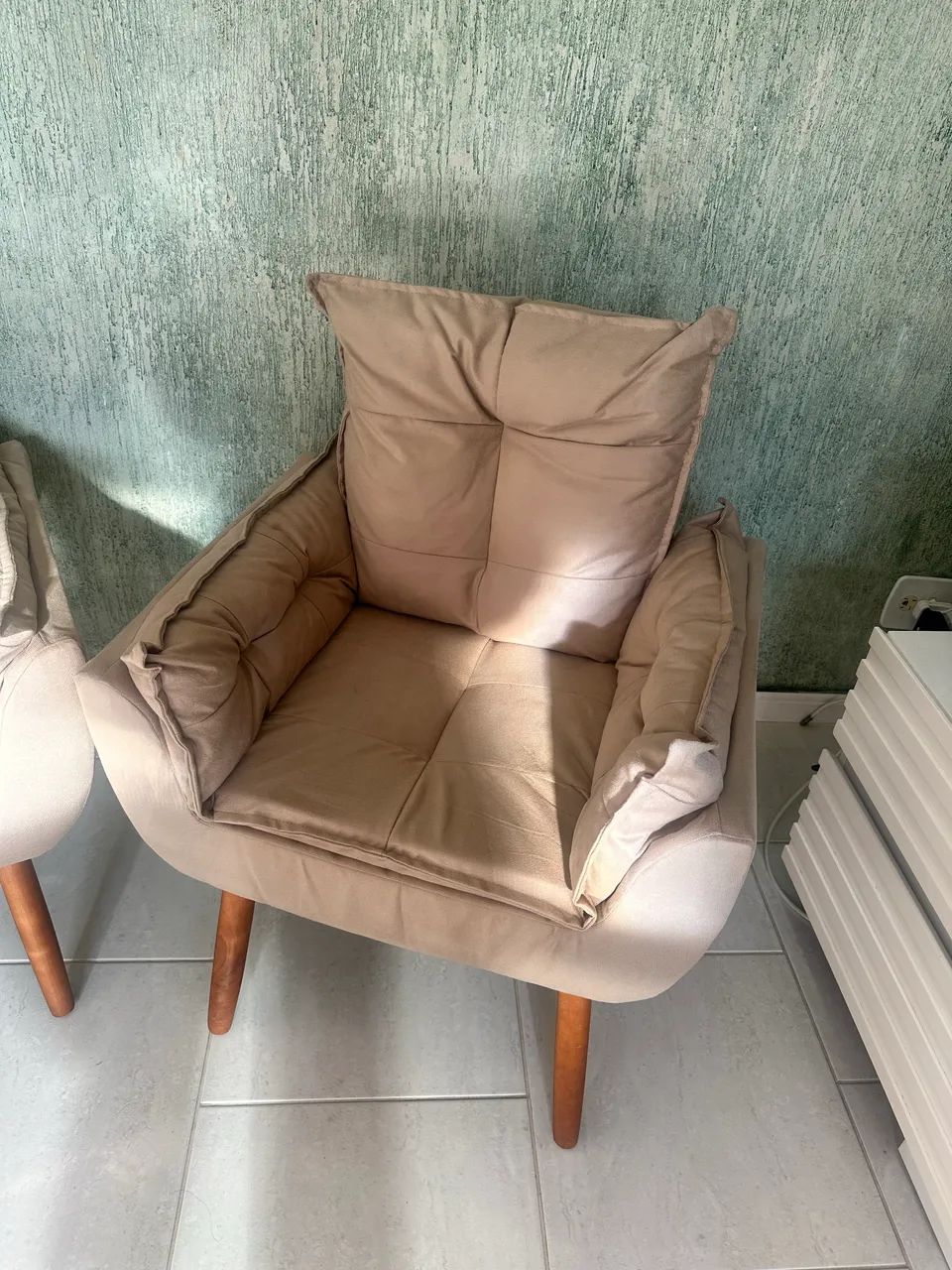 Vende-se kit poltrona bege - Foto 2