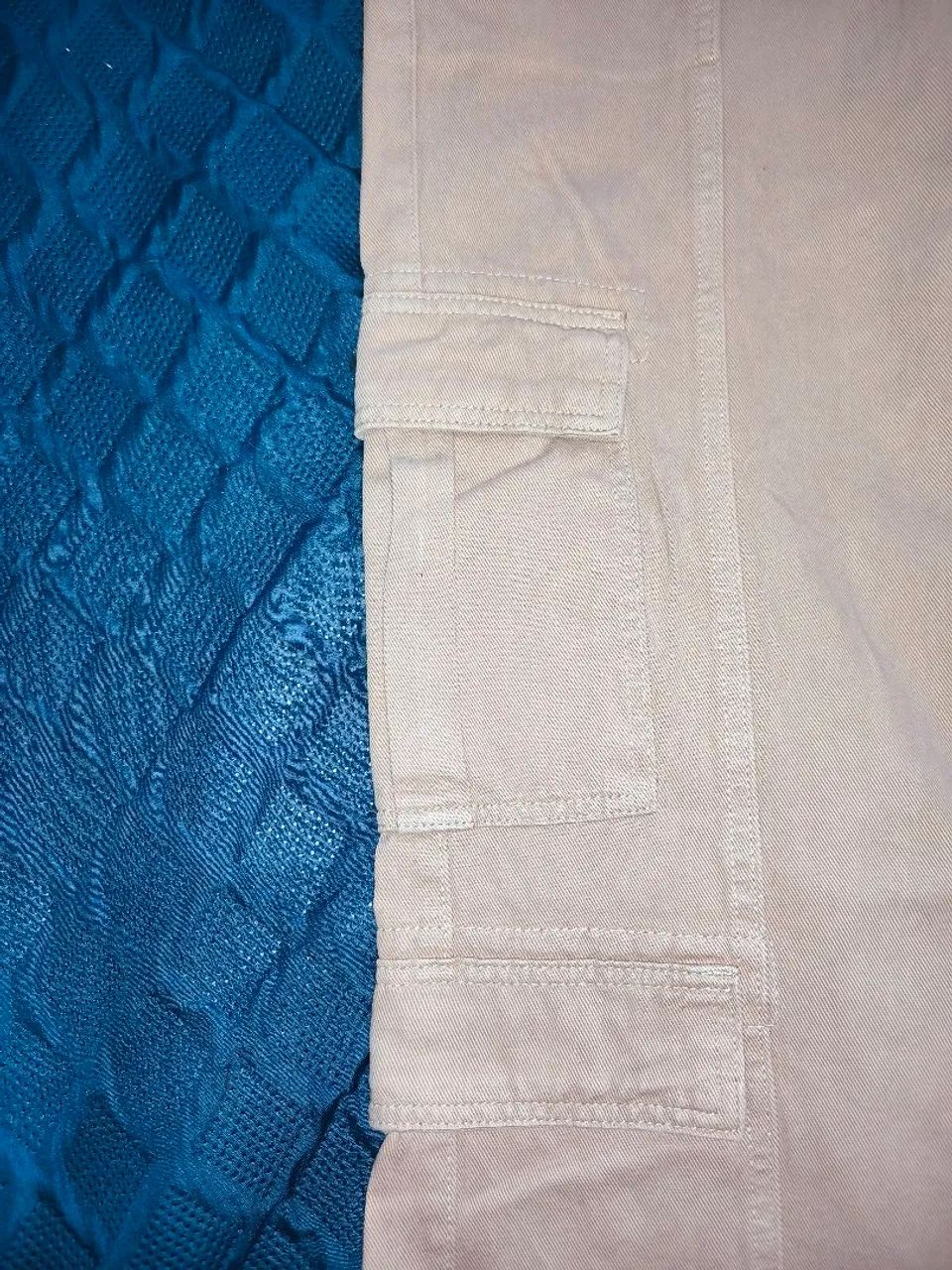 Calça cargo wide leg bege tam36 - Foto 2