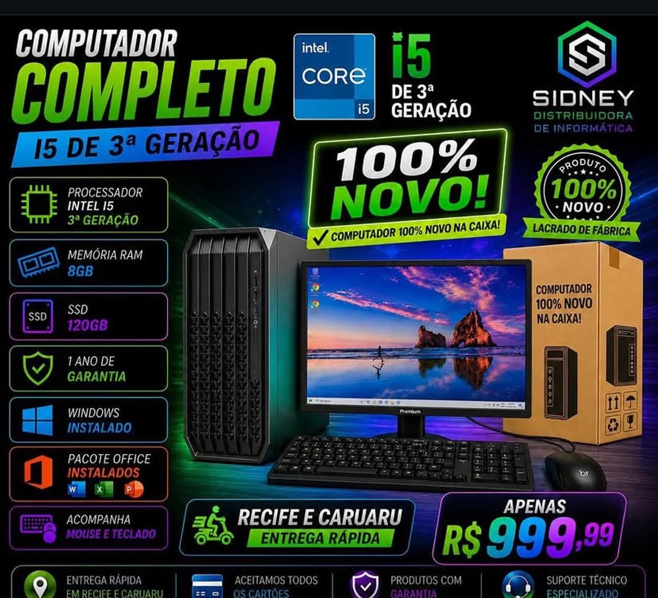 Computador Completo Intel Core i5 ? 100%