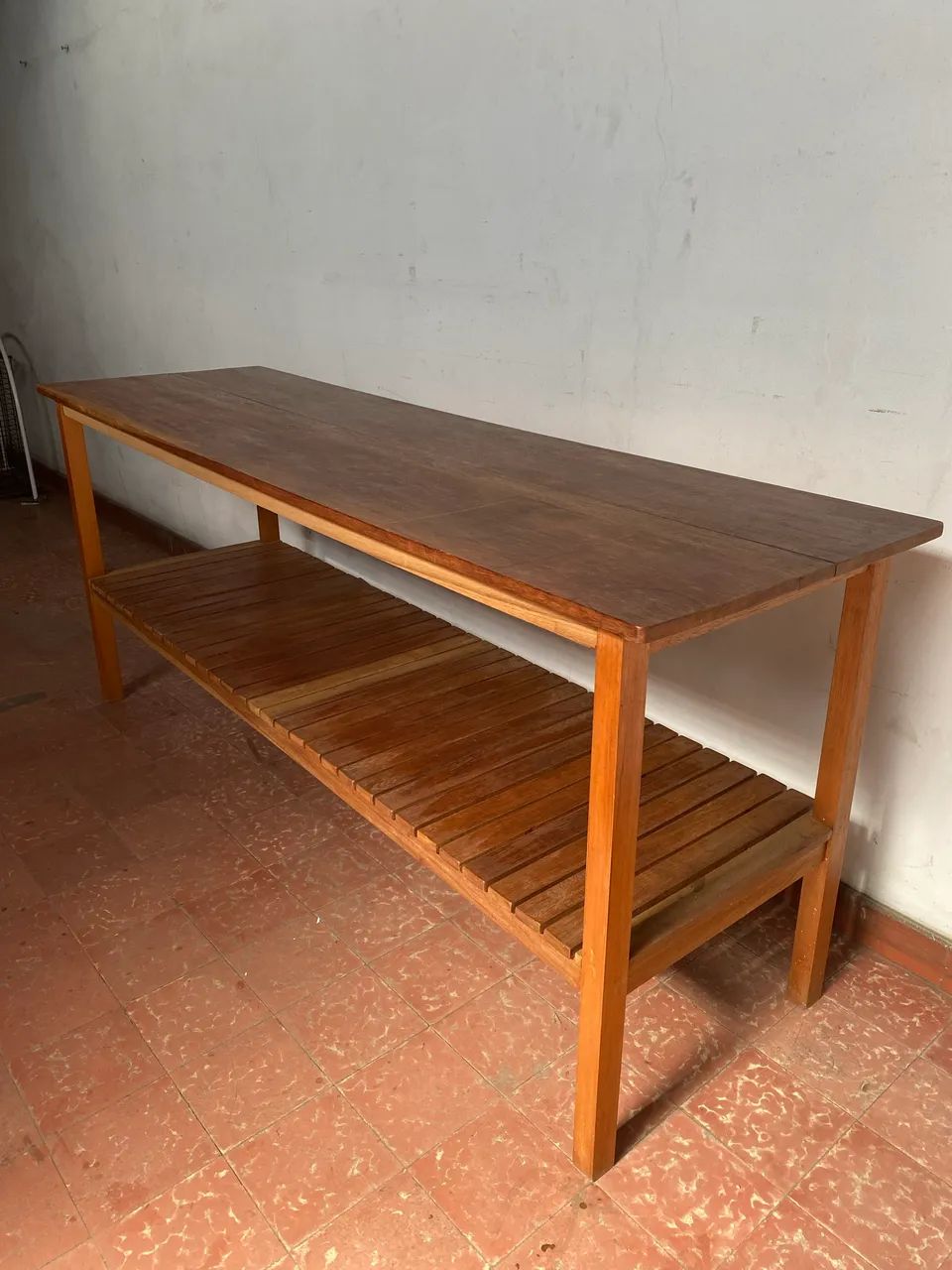 Mesa/Bancada  2,19m x 0,66m com Prateleira