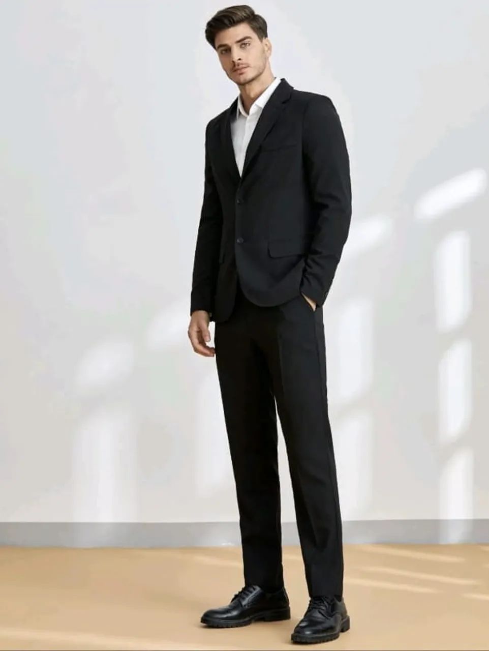 Terno Masculino Preto Manfinity - Foto 5