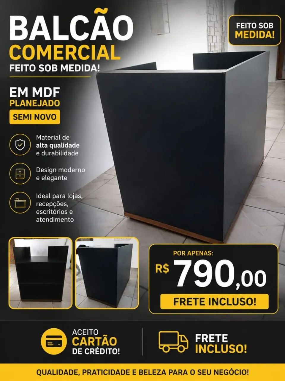 Balcão comercial - Frete incluso  - Foto 3
