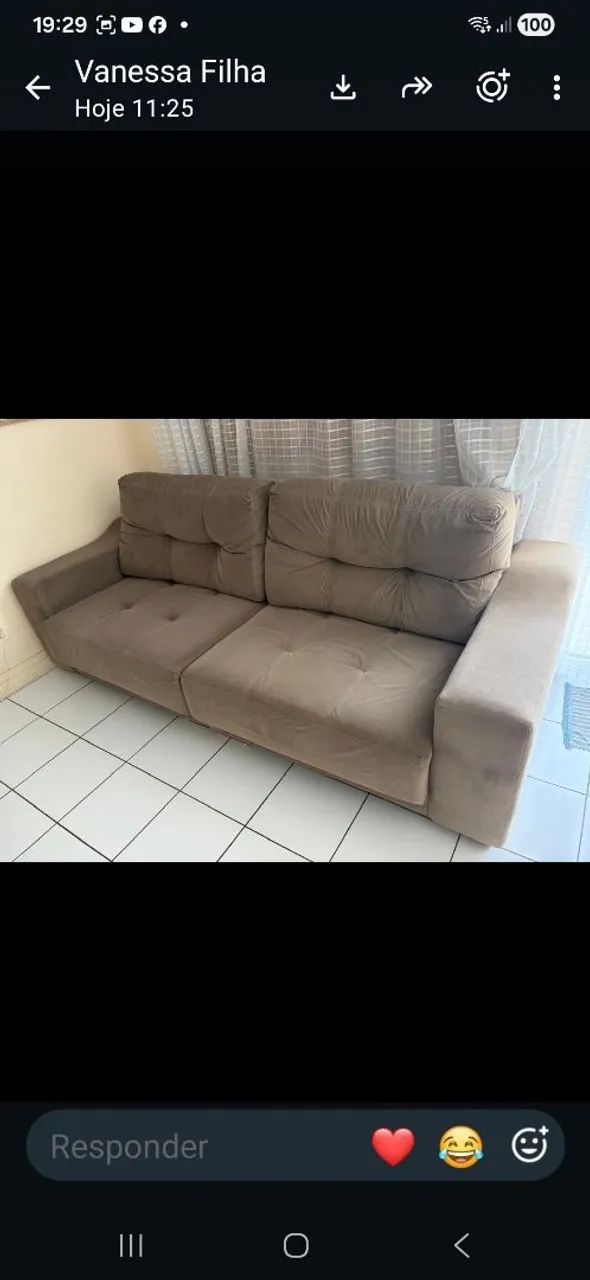 Vendo sofá retrátil 2 lugares - Foto 4