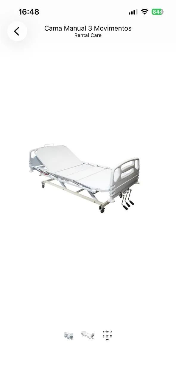 Cama hospitalar rental care semi nova - Foto 2