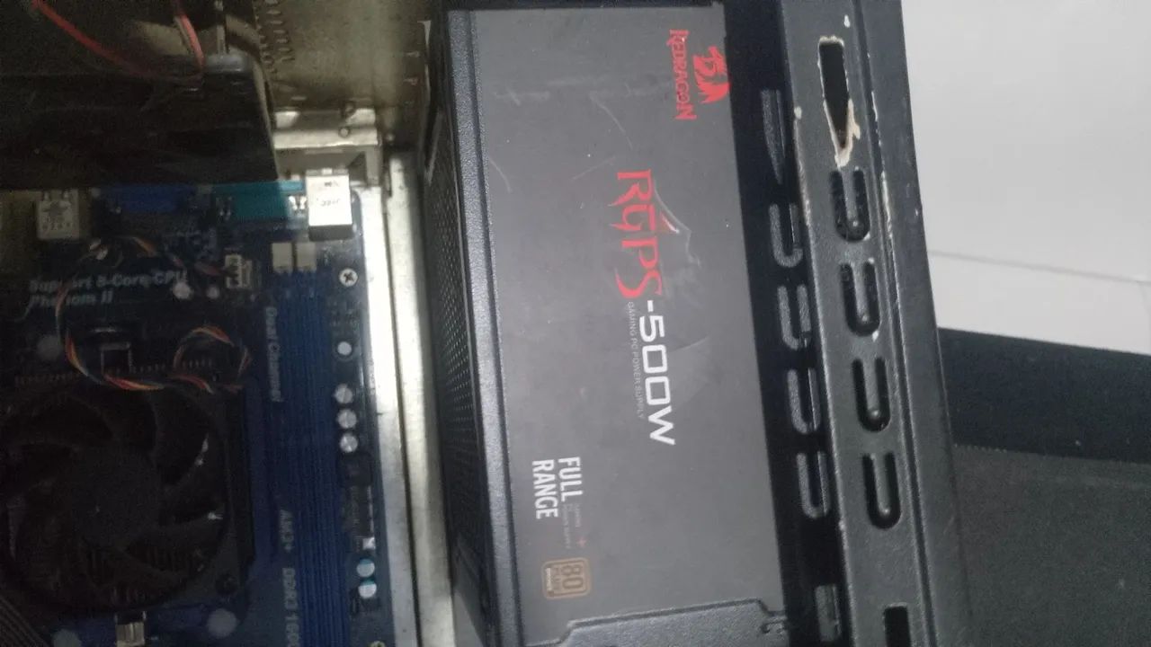 Fonte Redragom 80plus 500w real 