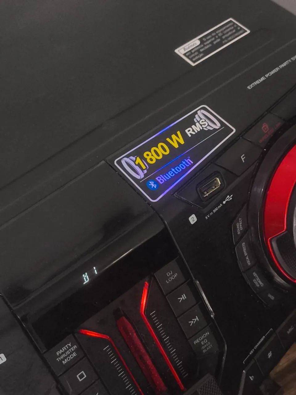 Som Mini system 1800 W funcionando perfeitamente - Foto 3
