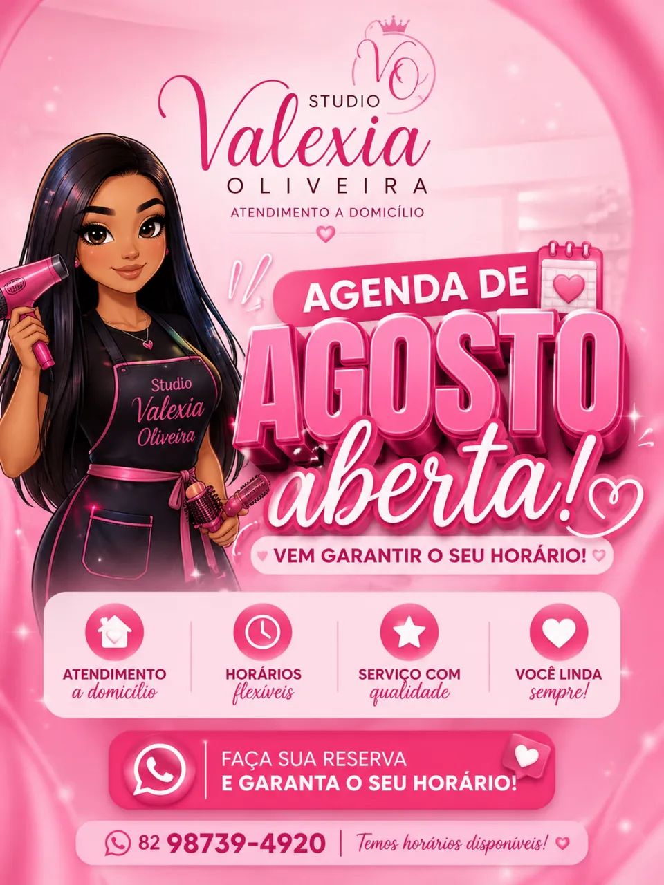 Cabeleireira a domicílio 