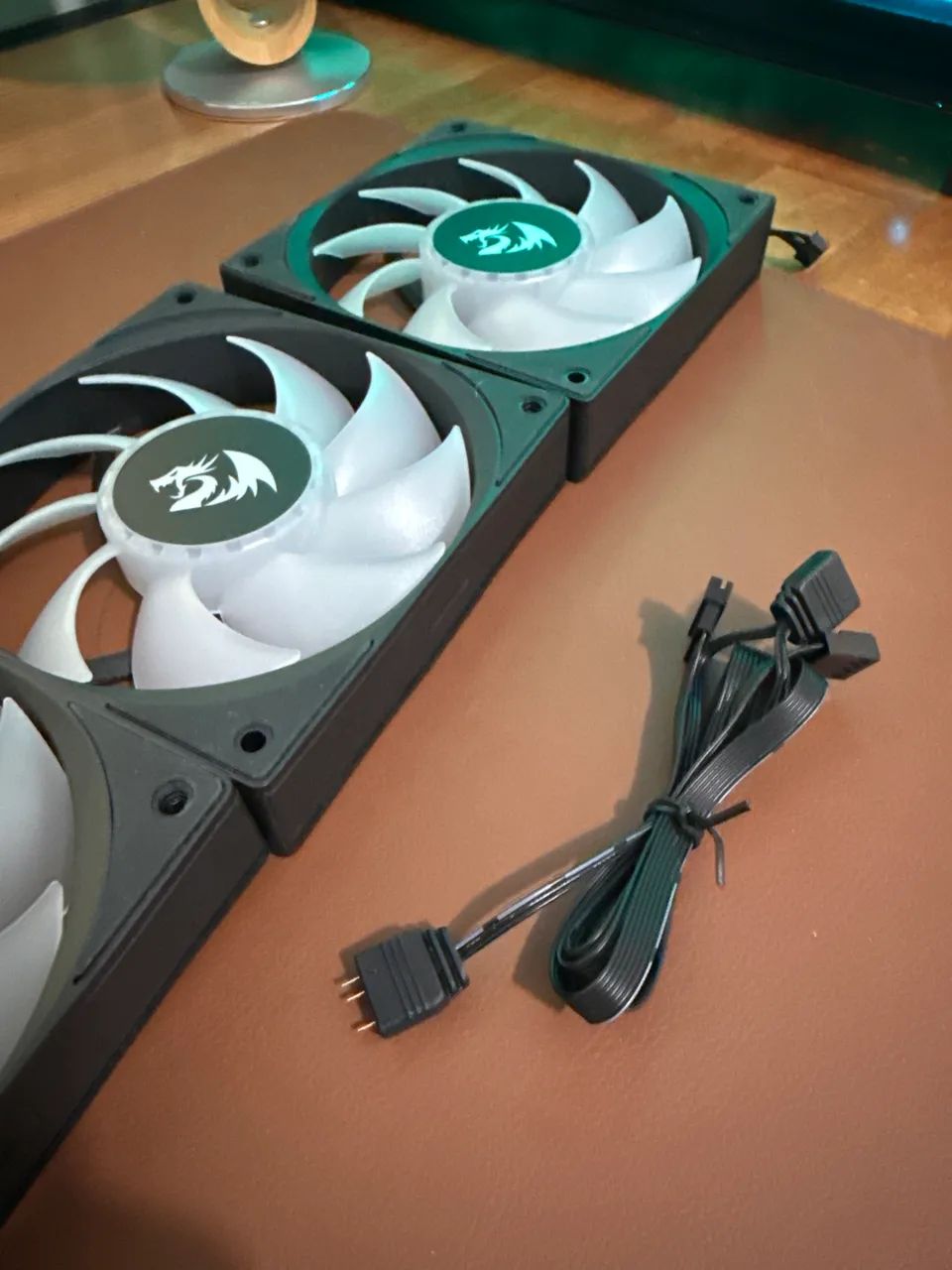 Kit 3 Fans Cooler Redragon 120mm ARGB - Foto 3