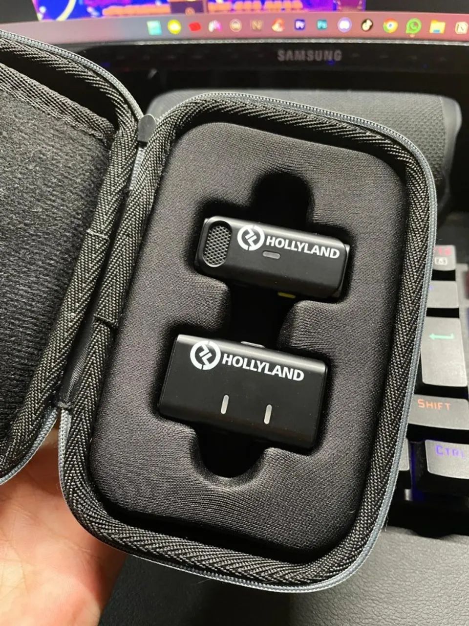 Microfone Hollyland Sem Fio Lark M1 (pouco uso)