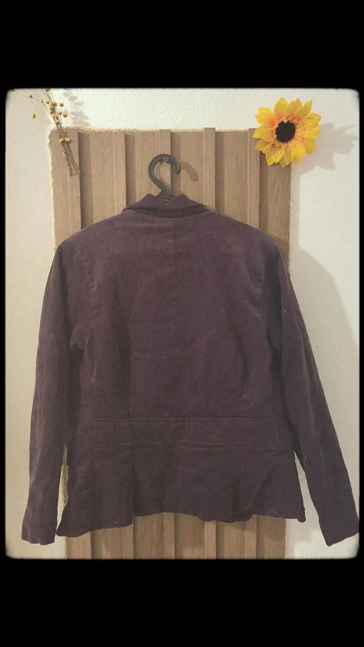 Blazer forrado feminino Roxo  - Foto 3