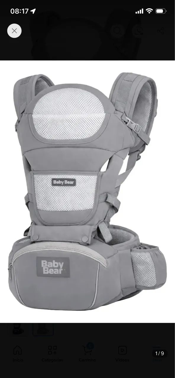 Canguru para bebê ergonômico premium 12 posições  - Foto 2