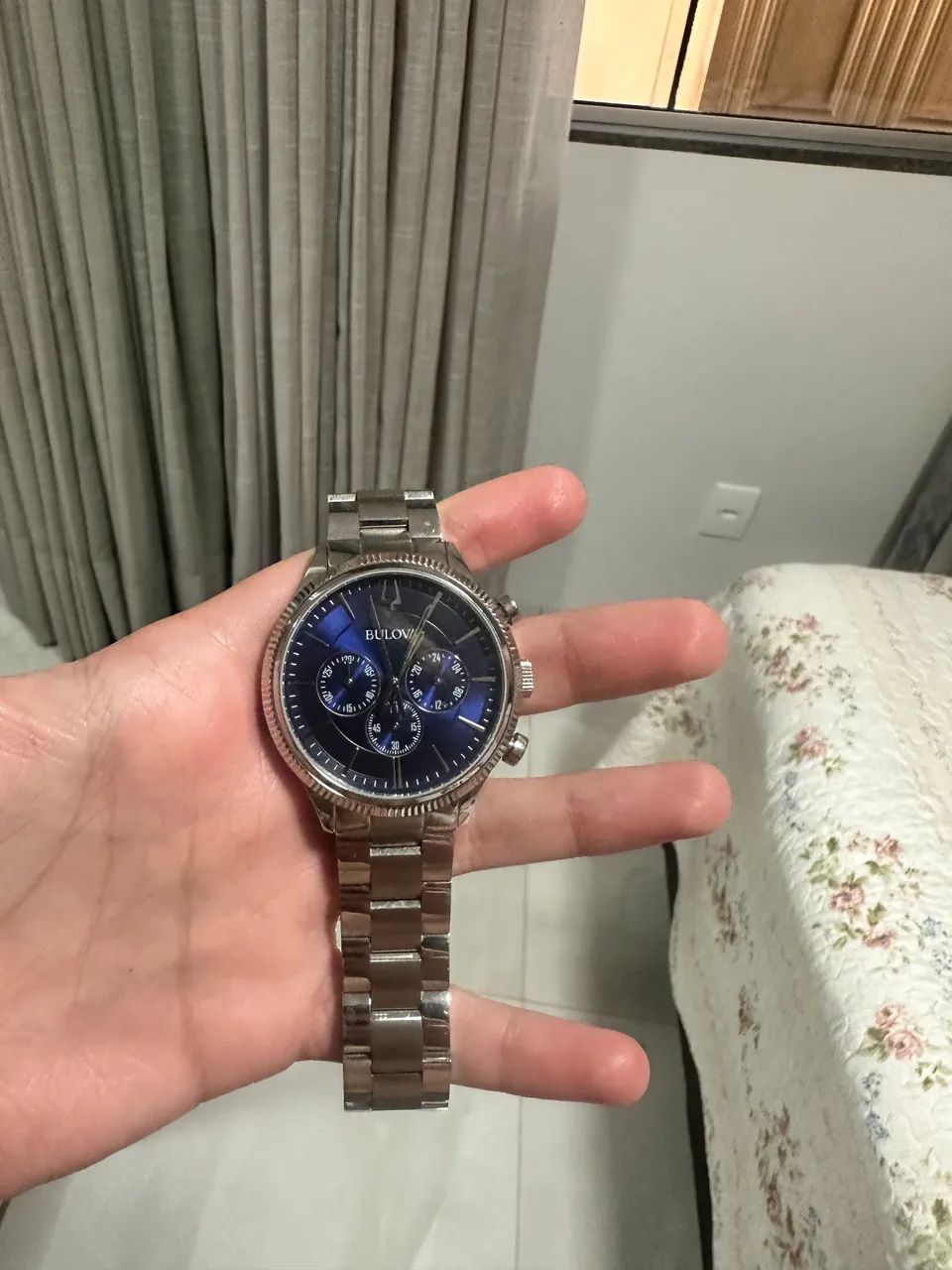 Relógio Bulova Original - Mostrador Azul em Aço  - Foto 3