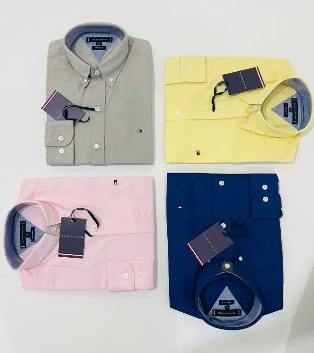 Camisa Tommy Hilfiger Masculina Slim 30%OFF Importada - Foto 4