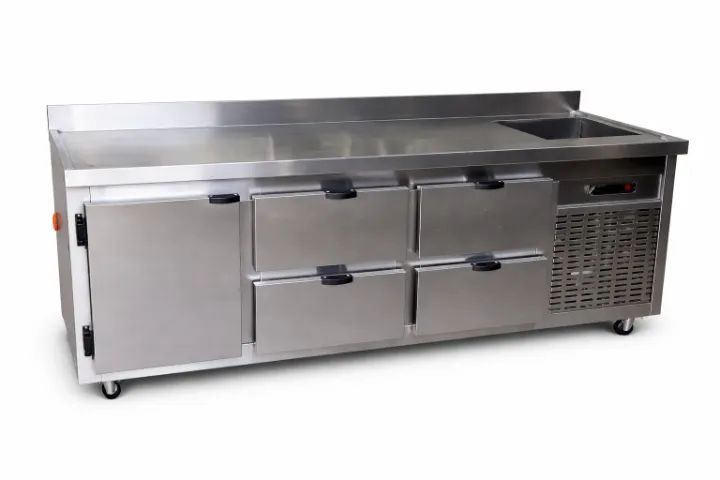 Mesa refrigerada inox gastronômica 1950mm SS