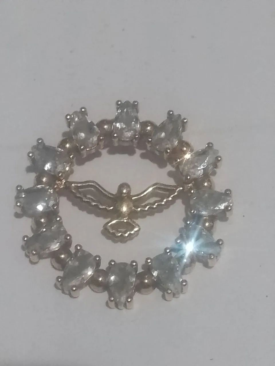 Pingente espírito santo 18K da borboleta 