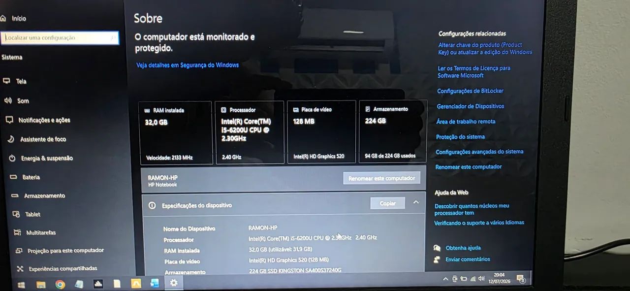 Notebook HP 32Gb RAM i5 - Foto 4