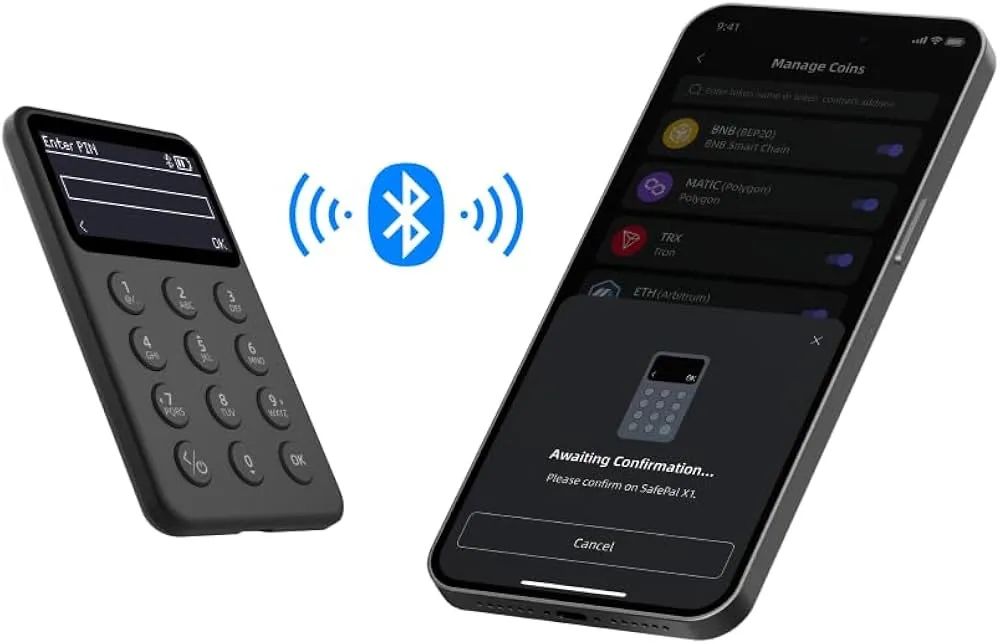 SafePal Carteira de hardware de criptomoeda X1, código aberto com Bluetooth, Bitcoin - Foto 2