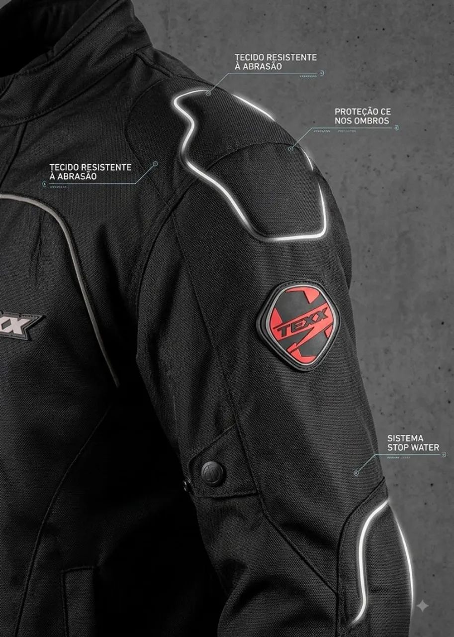 Jaqueta de Motociclista TEXX Extreme 5 (Impermeável) ? - Foto 3