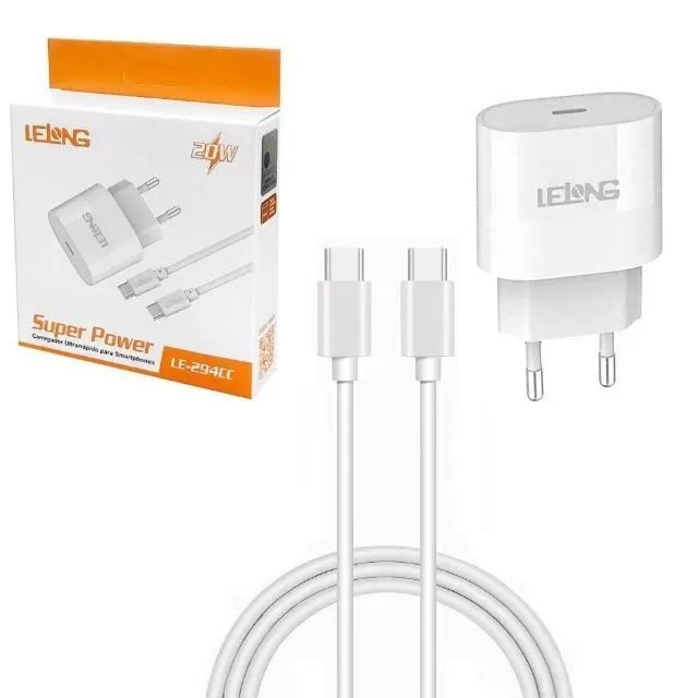 Carregador Tipo c Turbo Power 20w Com Cabo *ENTREGA GRÁTIS* - Foto 2