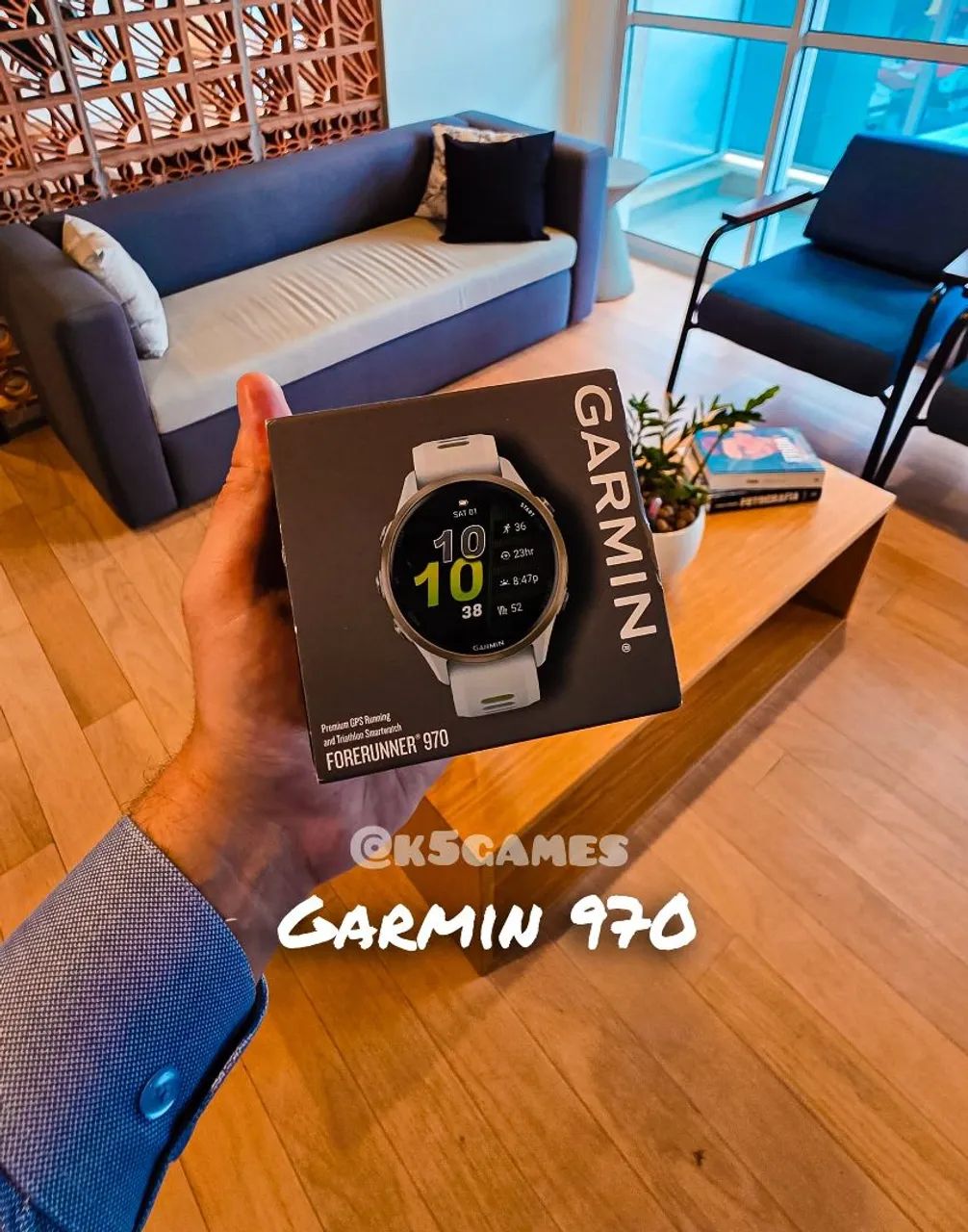 Garmin Forerunner 970 Branco - Lacrado - ATENÇÃO ABC SP 