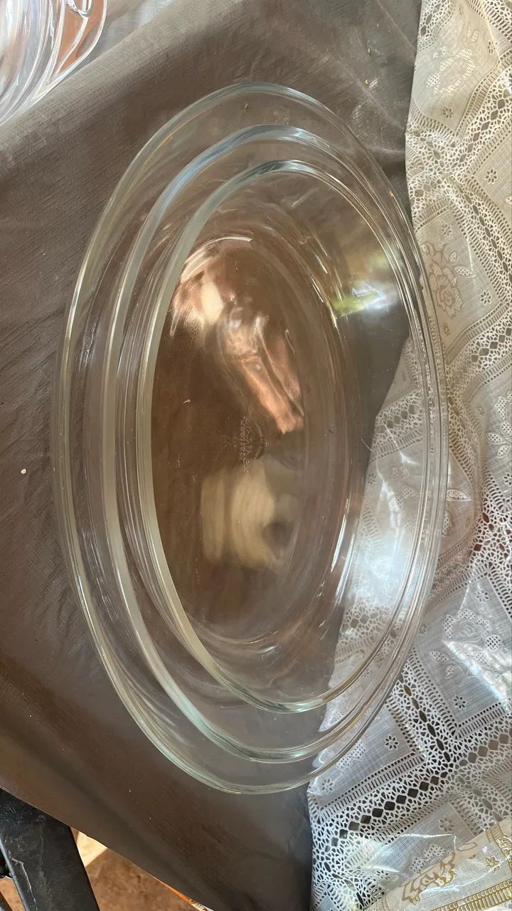 Kit 03 travessas de vidro