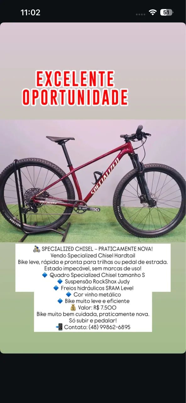 Vendo bike Specialized Chisel - Foto 2