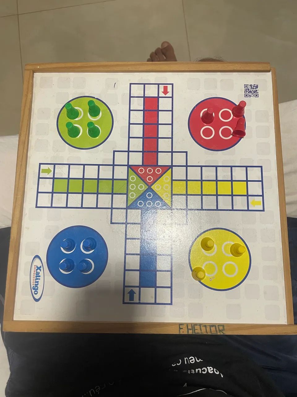 Tabuleiro de ludo,damas e jogo do moinho/trilha - Foto 4