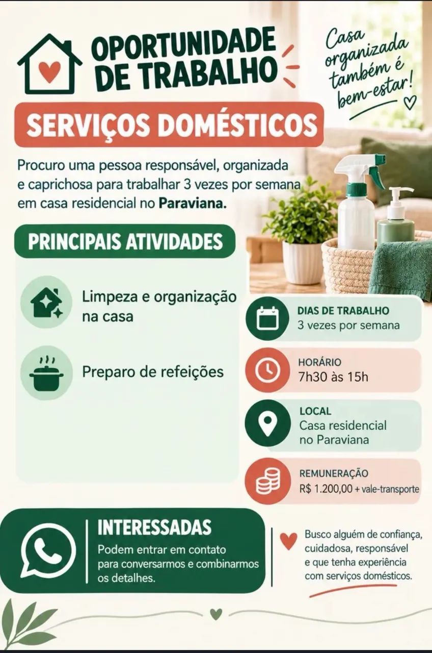 Vaga de doméstica 