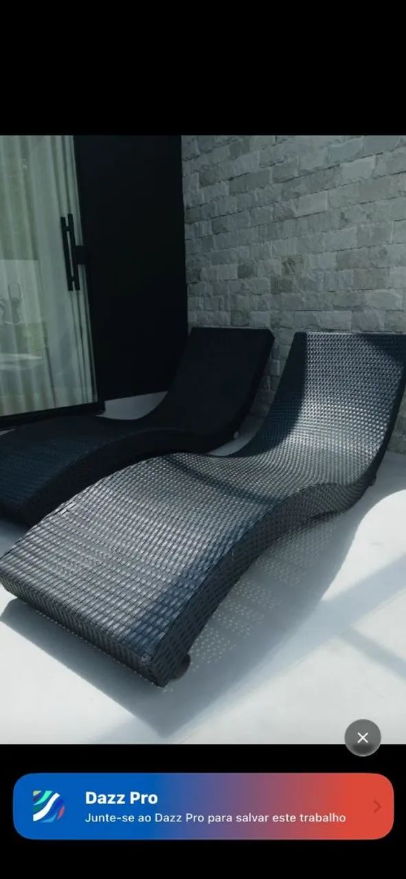 Espriguiçadeira de piscina modelo Cleópatra luxo - Foto 2