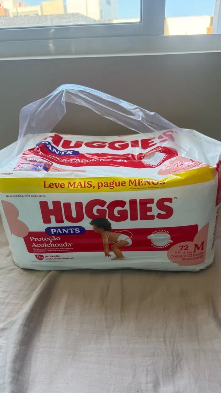 Fralda Huggies pants tamanho M 
